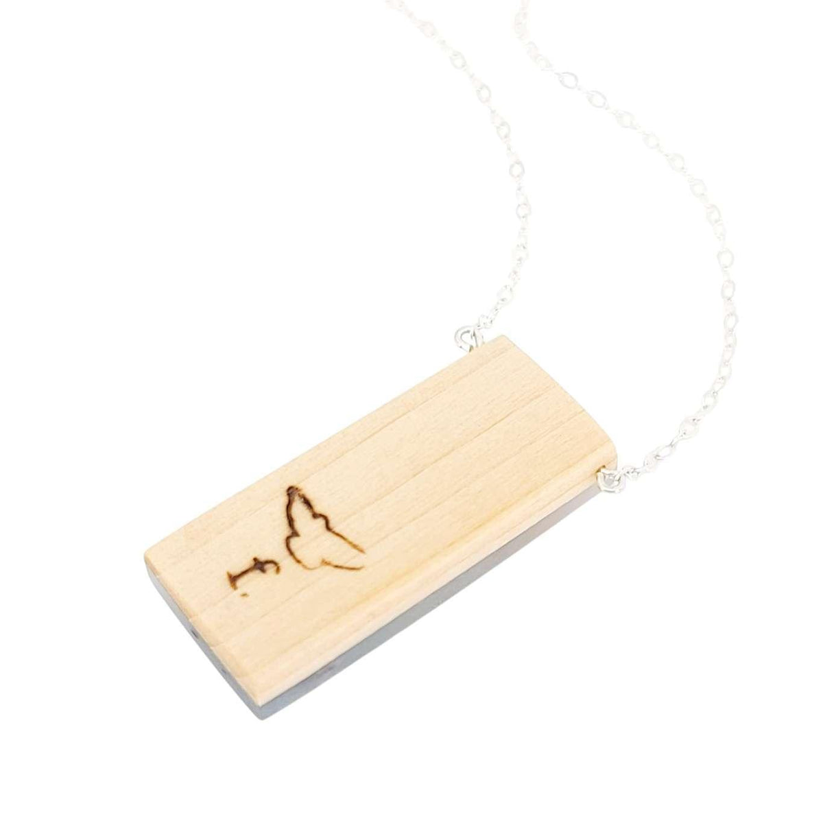 Necklace - Cherry Blossoms Tall (Sterling Silver) by Fernworks