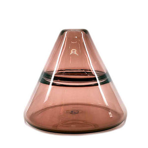 Bud Vase - Petite Cone in Aubergine Purple Glass by Dougherty Glassworks