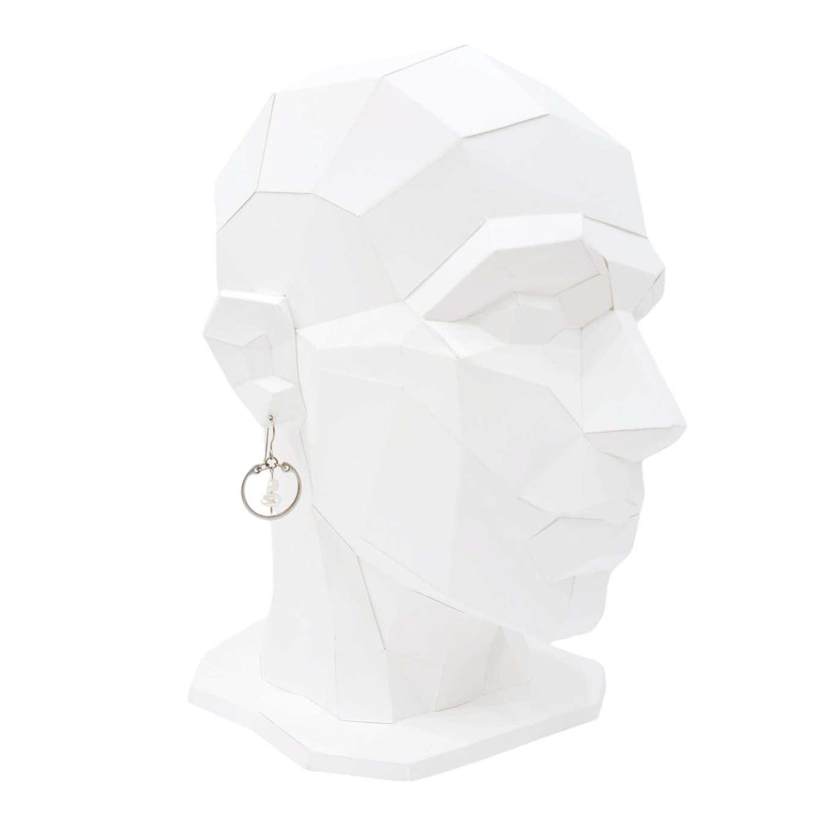 Earrings - Pearl Duo Medium Circles (White) by Wraptillion