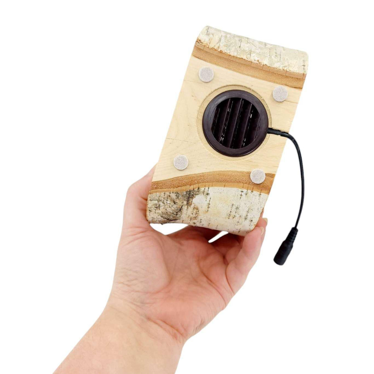 zLamp - Small Birch Circle (White Mushrooms) by Sage Studios