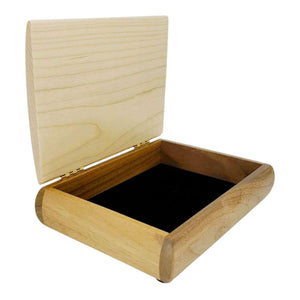 Jewelry Box - Small - Tranquility (Curly Maple, Walnut) by Mikutowski Woodworking