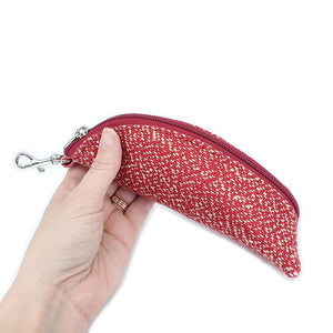 Accessory - Accelerated Red - Clip On Padded Eyeglass Case by Crystalyn Kae