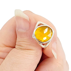 Ring - Size 7 - Cleo (Fire Opal, Sterling Silver) by Corey Egan