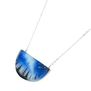 Necklace - Milky Way Painted by Fernworks