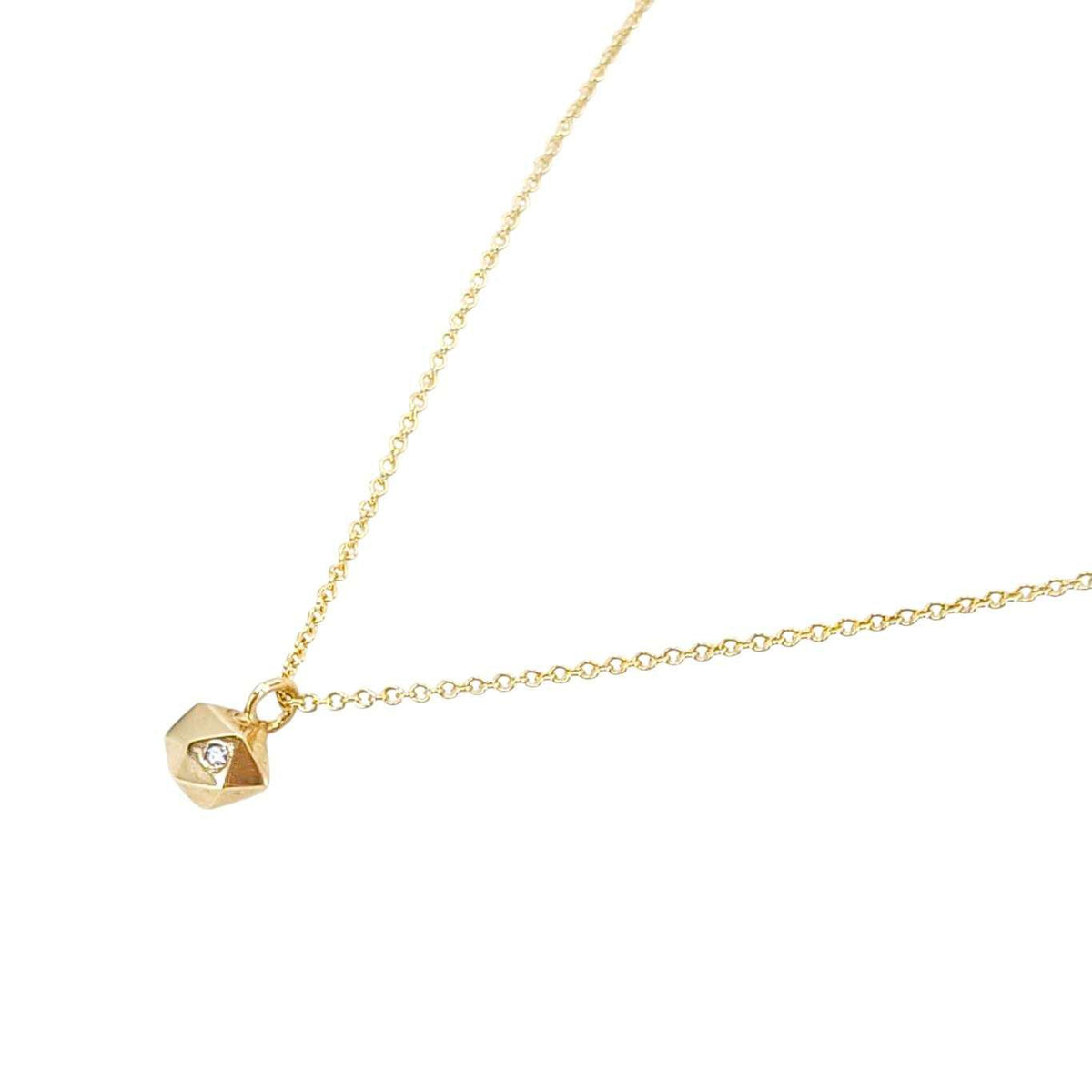 Necklace - Tiny Fragment (14k Yellow Gold, Diamond) by Corey Egan