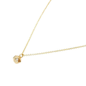 Necklace - Tiny Fragment (14k Yellow Gold, Diamond) by Corey Egan