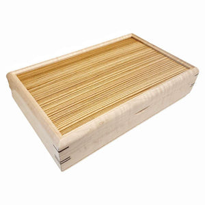 Jewelry Box - Extra Large Valet Box (Curly Maple, Zebrawood) by Mikutowski Woodworking