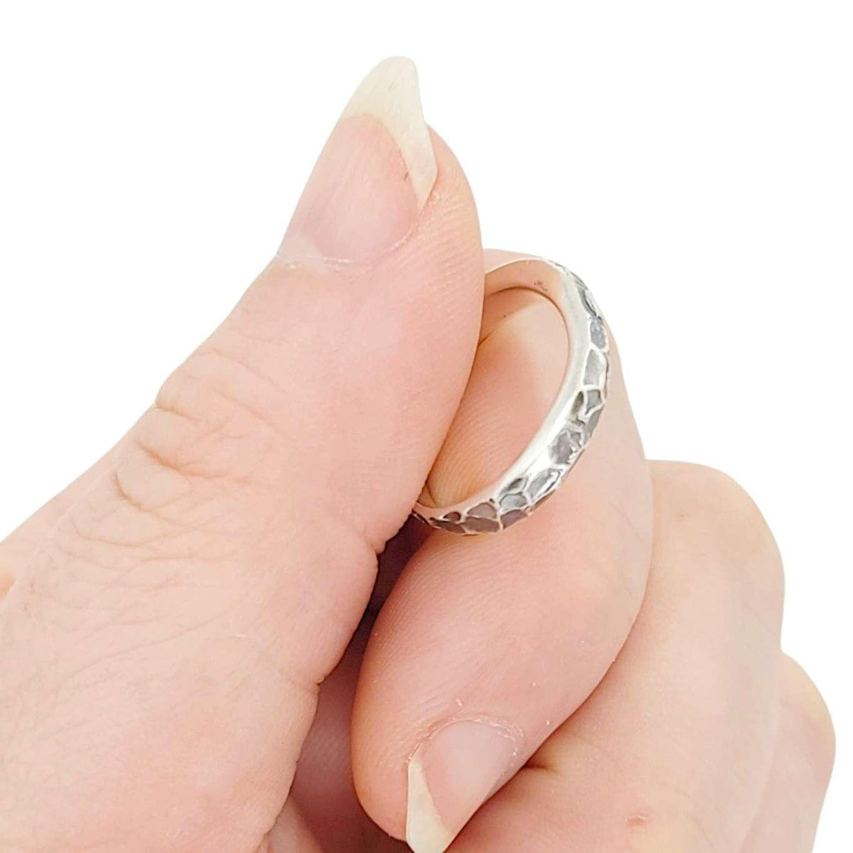 Ring - Size 6 - Heavily Textured Ribbon (Sterling Silver) by Taviametal