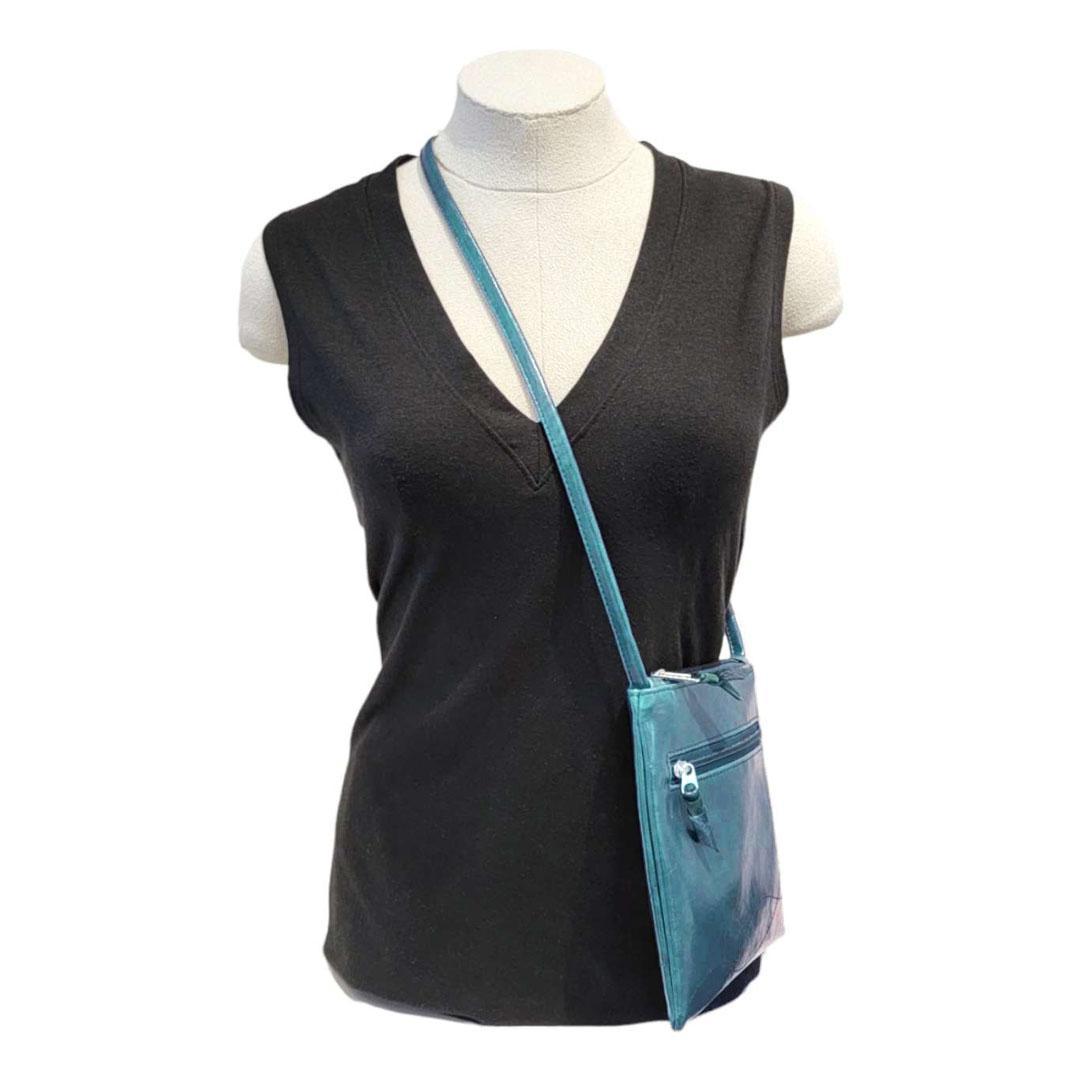 Bag - Cha Cha Tall Adjustable Small Cross Body (Teal) by Crystalyn Kae