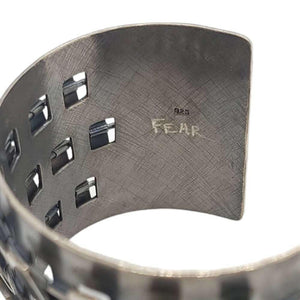 Bracelet - Power Teeter Totter Cuff in Oxidized Sterling Silver by Dana C. Fear