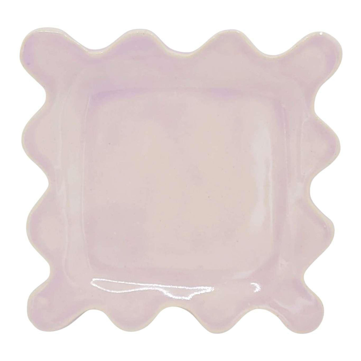Dish - Square Squiggle Plate (Assorted Colors) by MUD WITCH