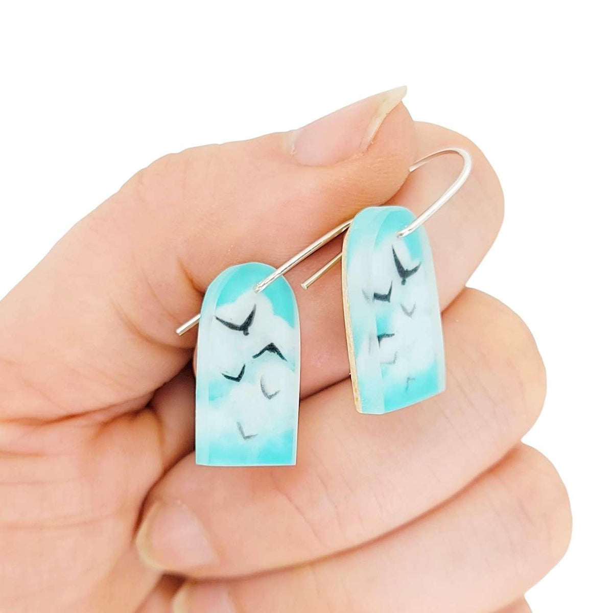 Earrings - Blue Skies Drops by Fernworks