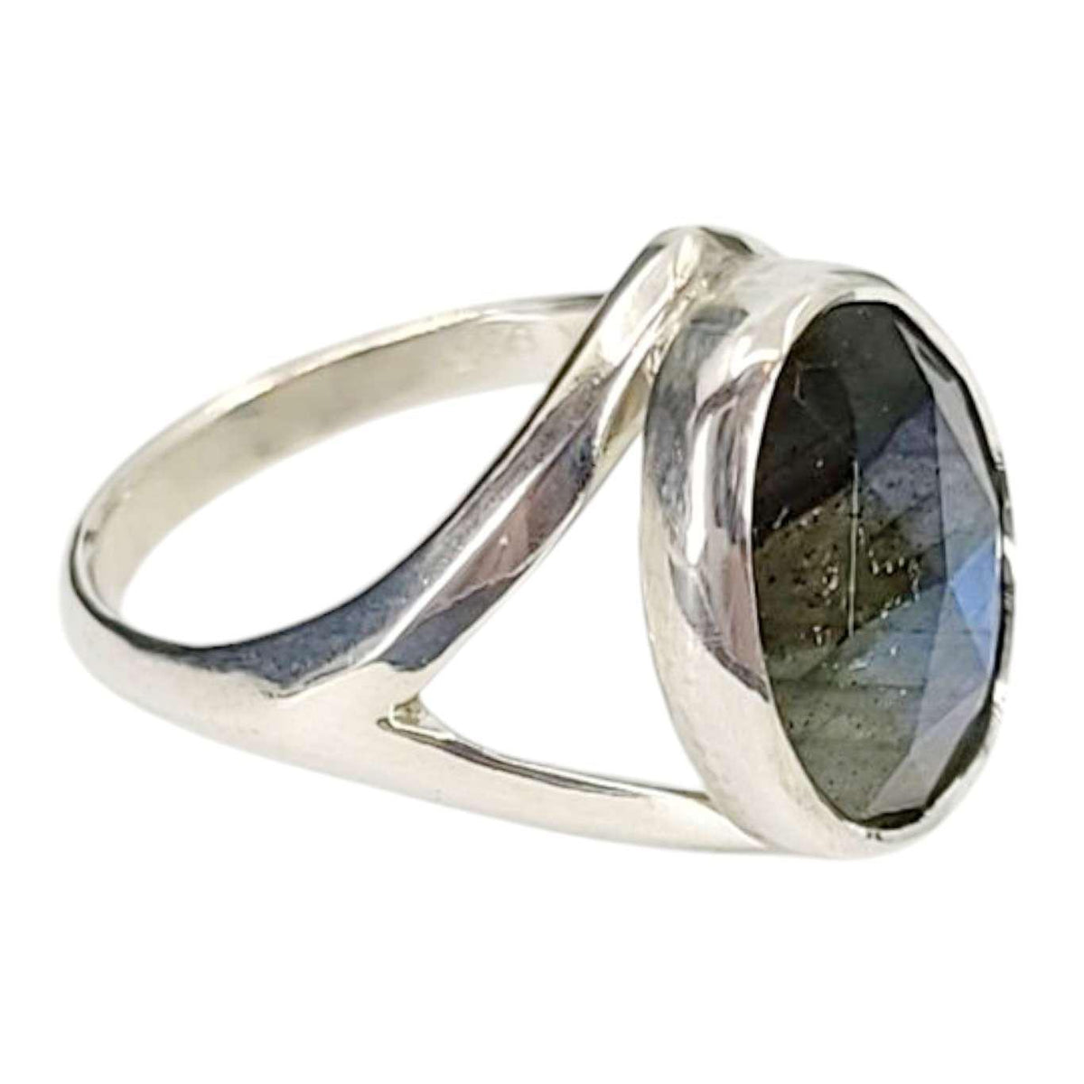 Ring - Size 7 - Cleo (Labradorite, Sterling Silver) by Corey Egan