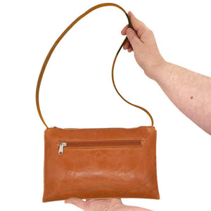 Bag - Bossa Nova Adjustable Medium Cross Body (Butterscotch/Orange) by Crystalyn Kae