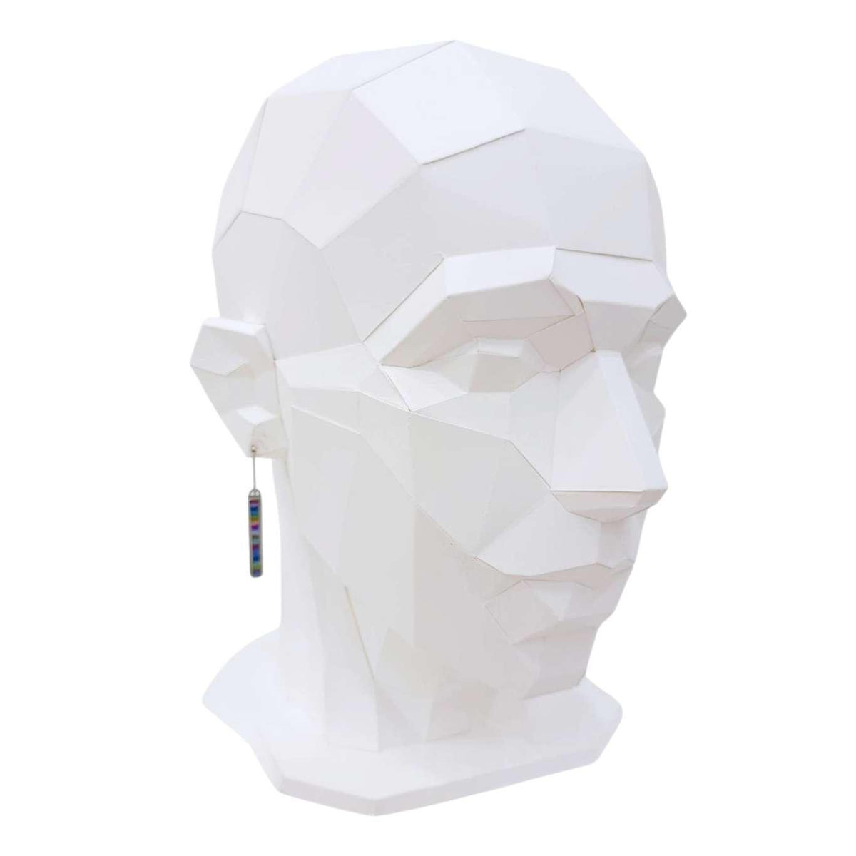 Earrings - Small Rectangle (Cool) by Michele A. Friedman