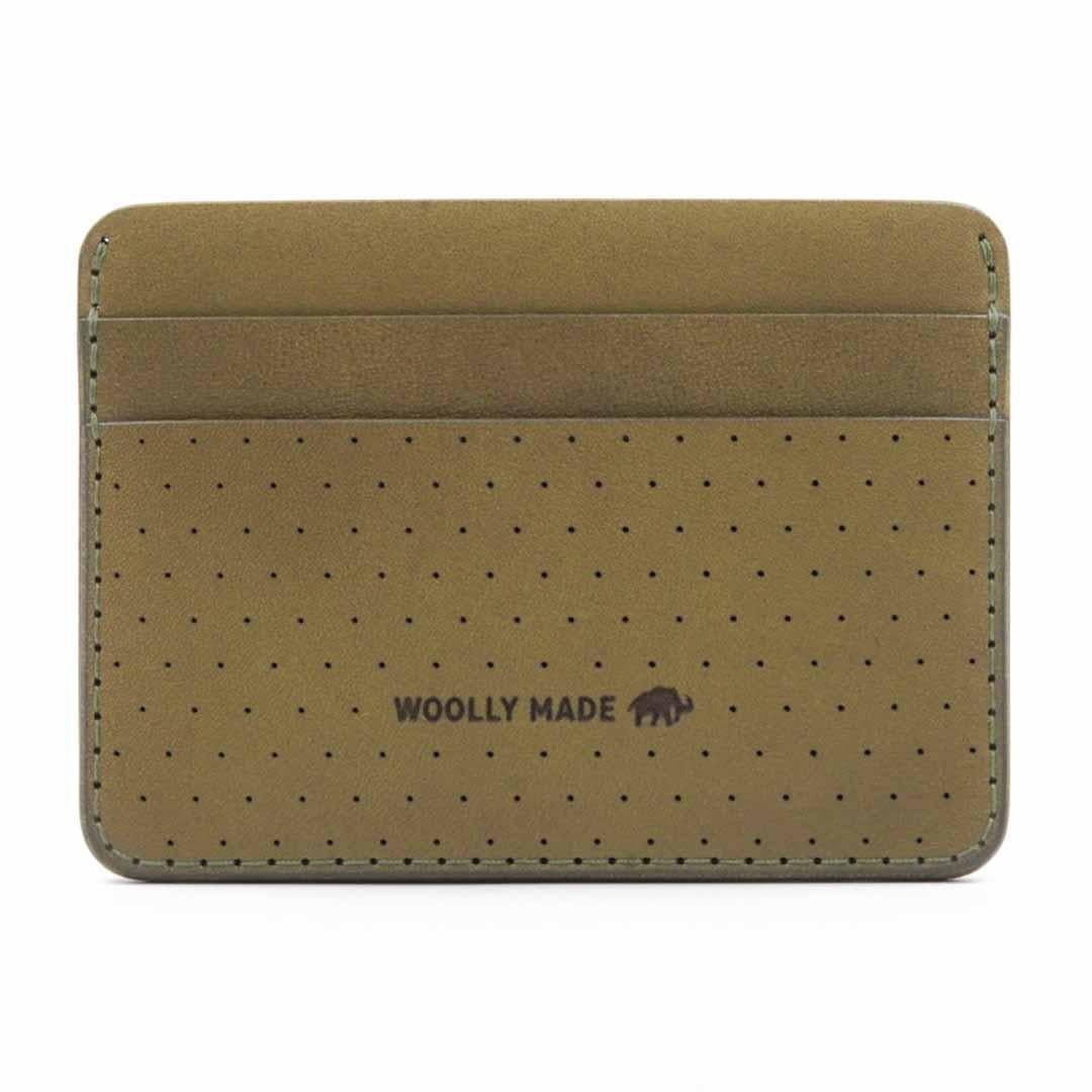 Wallet – Half-Size Perforated Leather (Assorted Colors) by Woolly Made