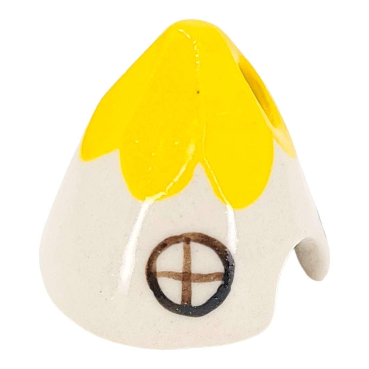 Figurine - Ceramic House (Yellow) by Spalted Home