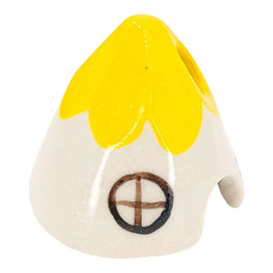 Figurine - Ceramic House (Yellow) by Spalted Home