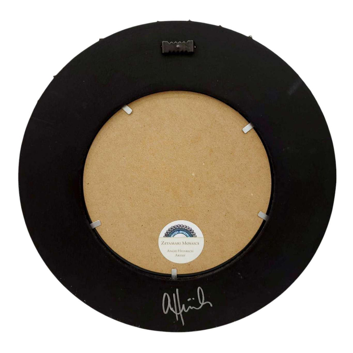 Mosaic Mirror - 10in Round (Frost) by Zetamari Mosaic Artworks