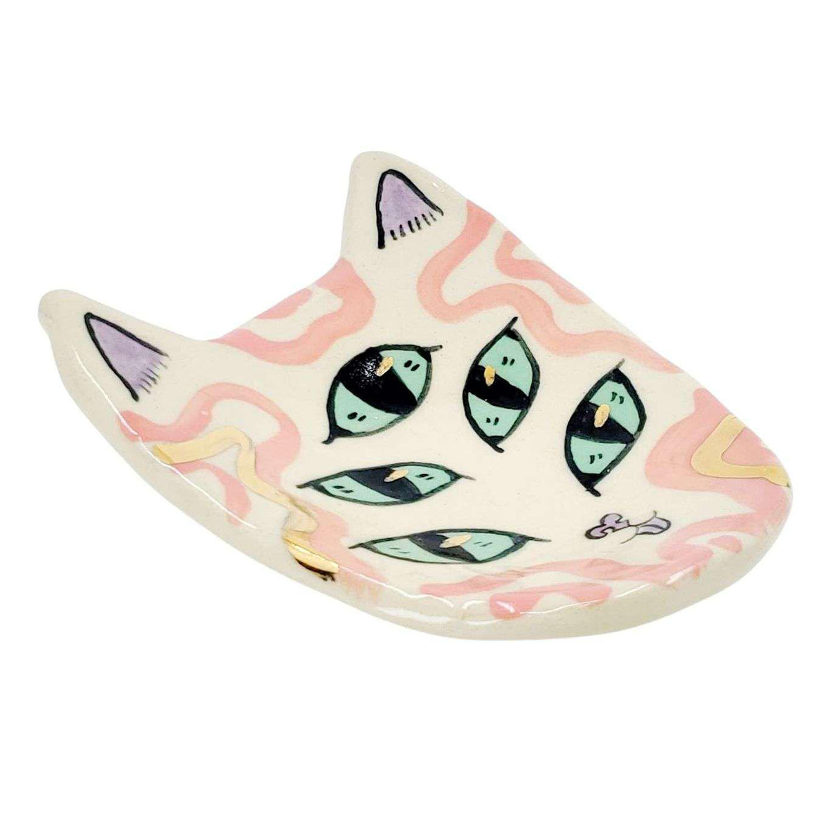 Ring Dish - Little Five Eyed Cat by Erika Rier