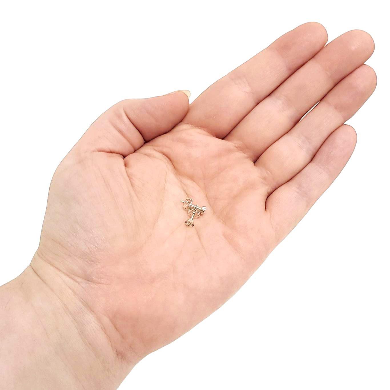 Earrings - Small Aurora Studs (Diamond, Sterling Silver) by Corey Egan