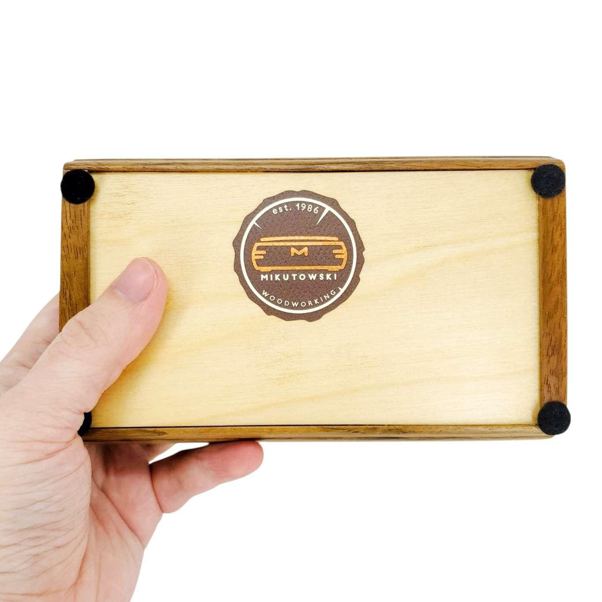 Jewelry Box - Small - Treasure (Curly Maple, Shedua, Wenge, Zebrawood) by Mikutowski Woodworking