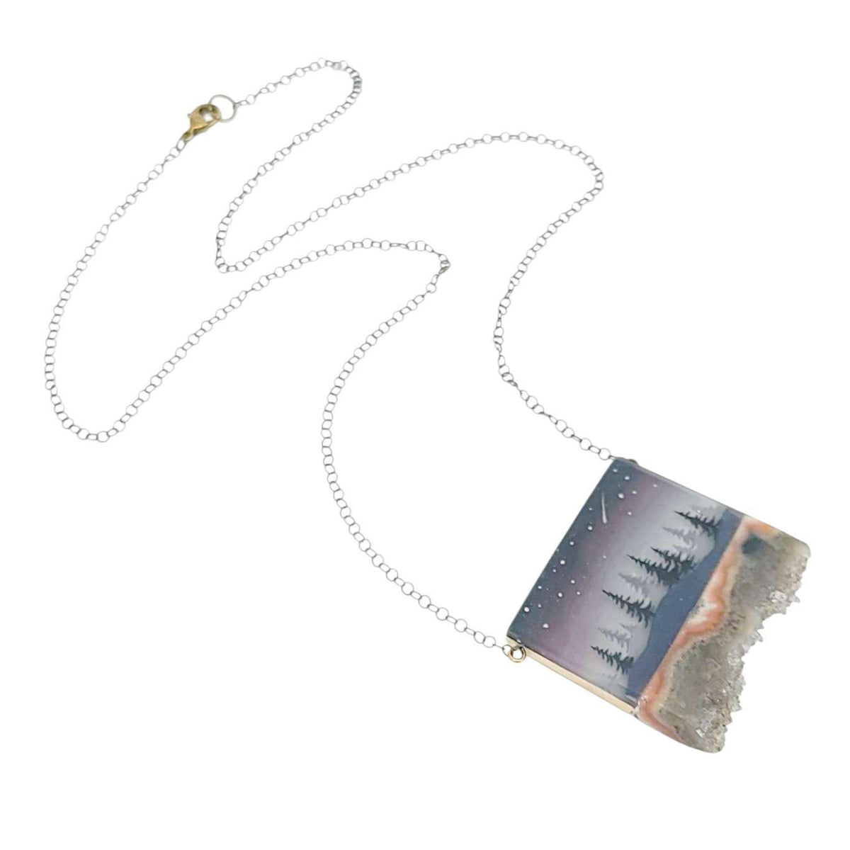 Necklace - Deep Woods Crystal by Fernworks