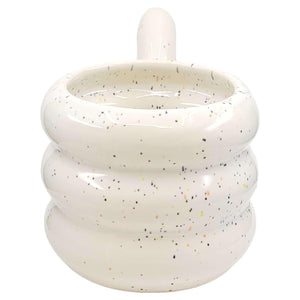 Mug - White Funfetti Medium Chubby Donut Mug by MUD WITCH