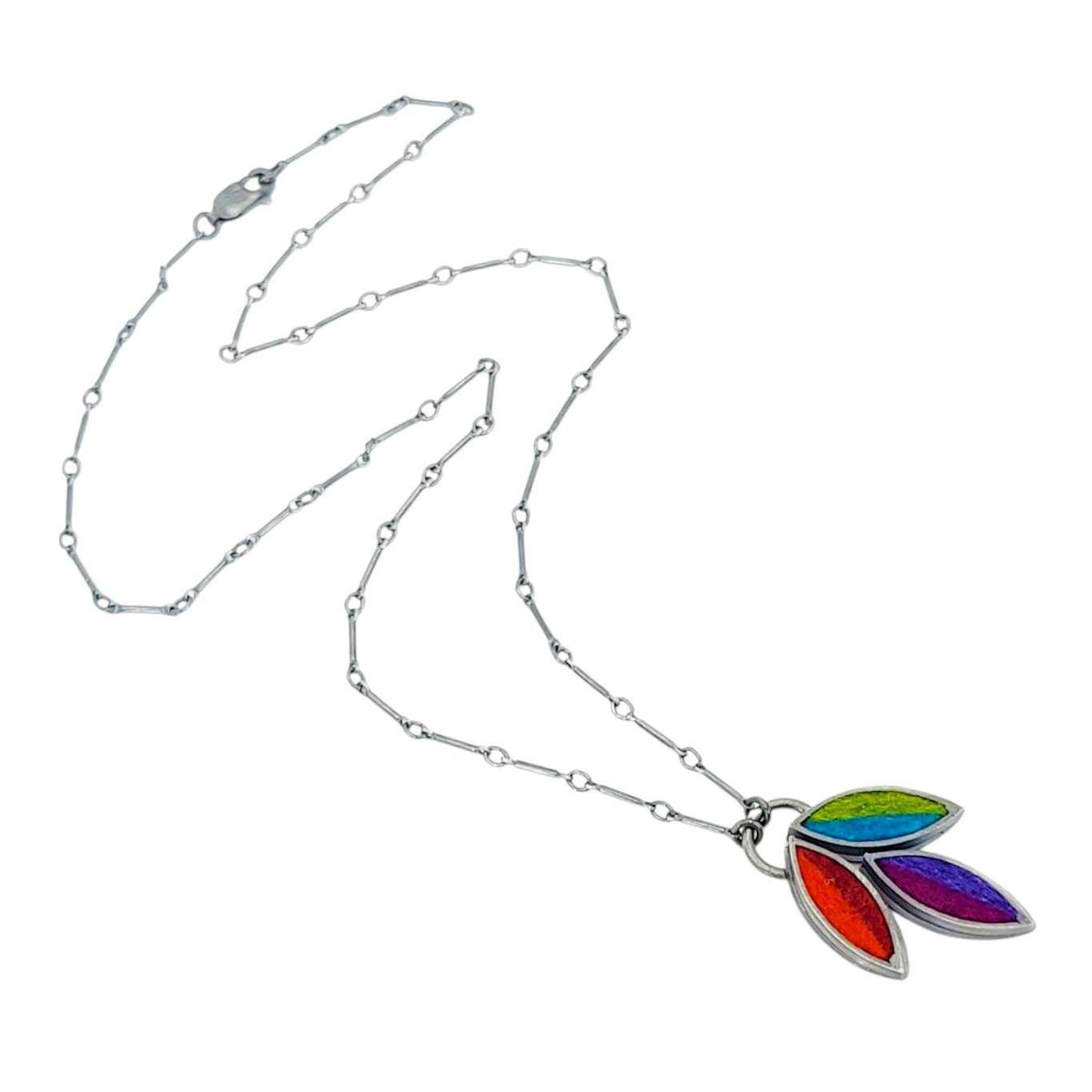 Necklace - Lotus Flower (Multicolor) by Michele A. Friedman