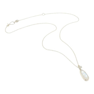 Necklace - Theia (Rainbow Moonstone, Sterling Silver) by Corey Egan