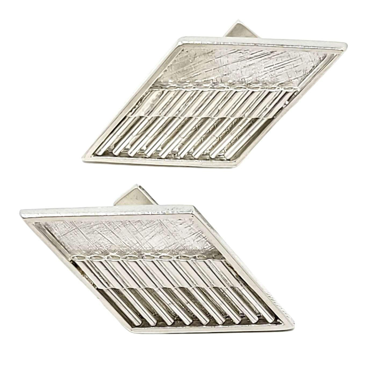 Cufflinks - Chevron in Bright Sterling Silver by Dana C. Fear