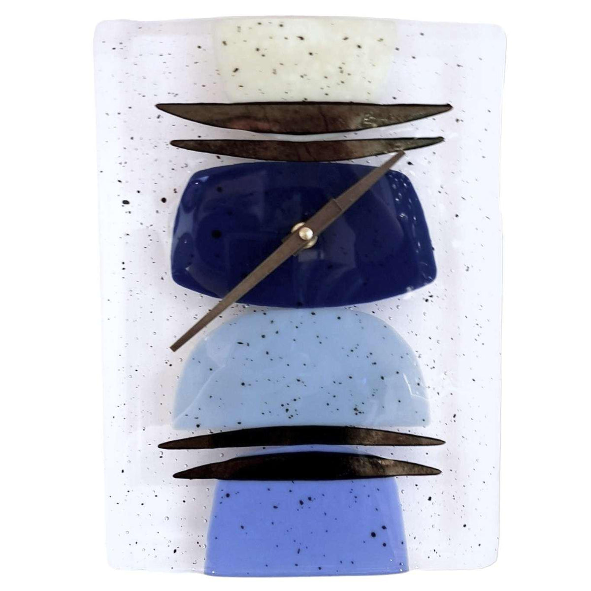 Wall Clock - Mirage (Fused Glass) by Danielle Styles Glass