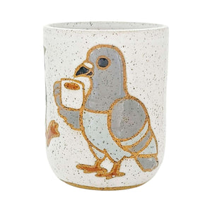 Cup - 8oz Tumbler (Pigeons) by Annie’s Potteries