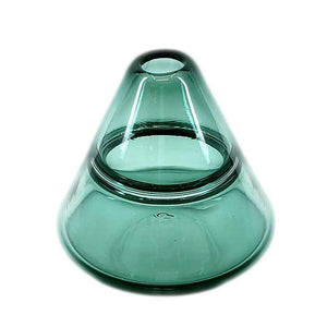 Bud Vase - Petite Cone in Seafoam Teal Glass by Dougherty Glassworks