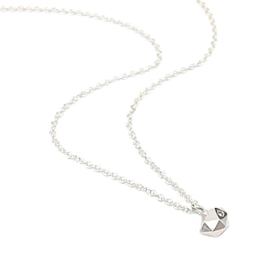 Necklace - Tiny Fragment in Sterling Silver and Diamond by Corey Egan