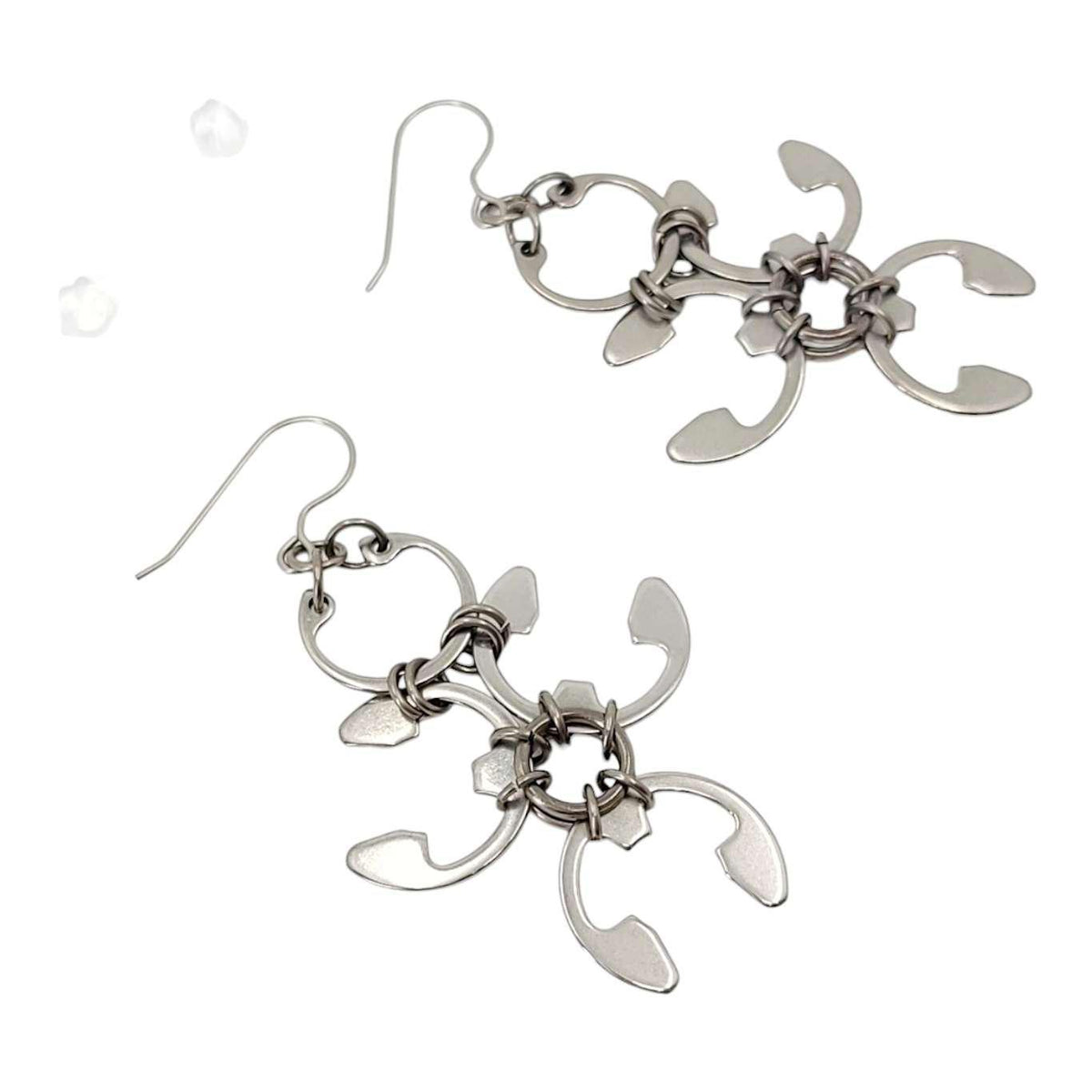 Earrings - Garland (Stainless Steel and Titanium) by Wraptillion