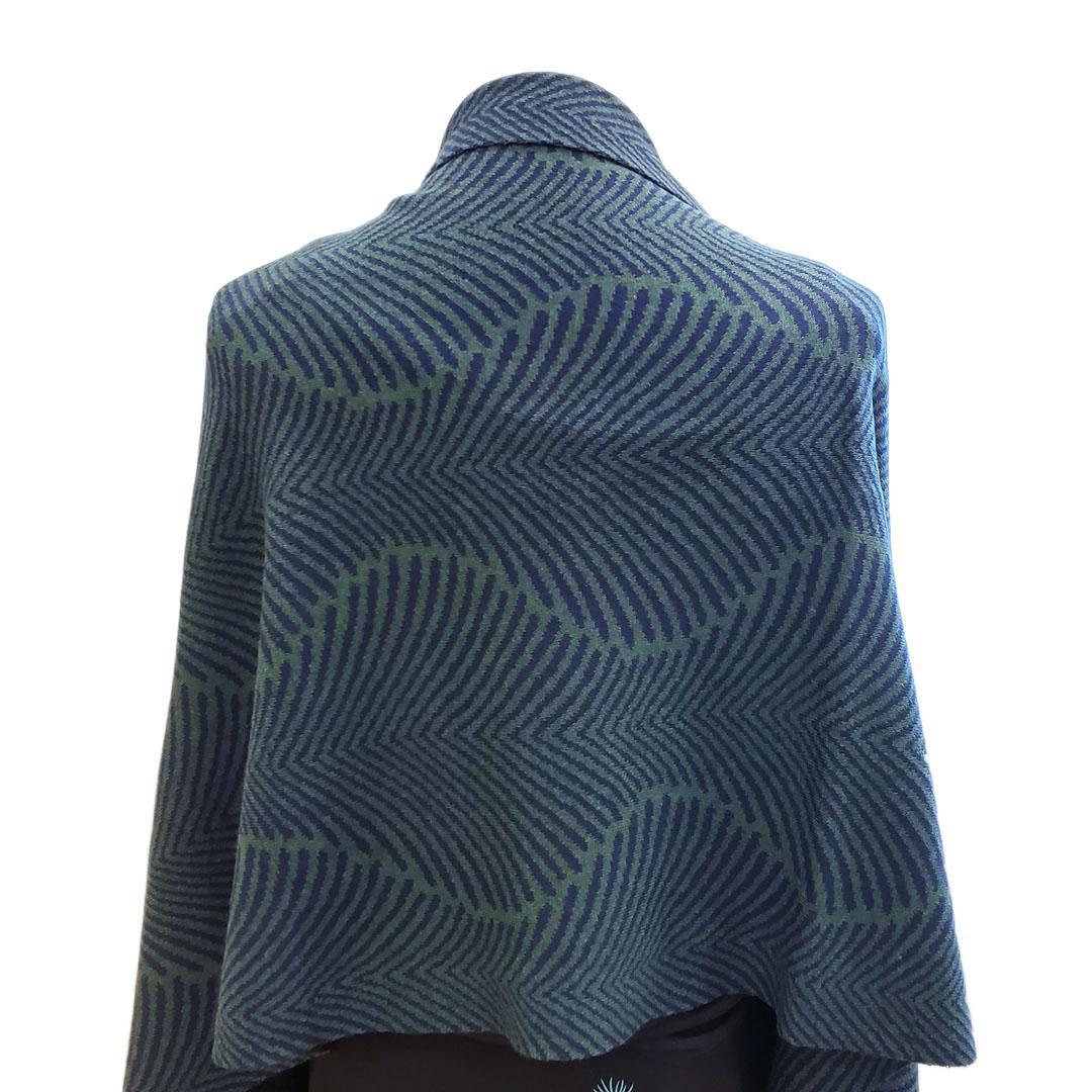 Wrap - Forest Fern in Hunter and Navy by Liamolly