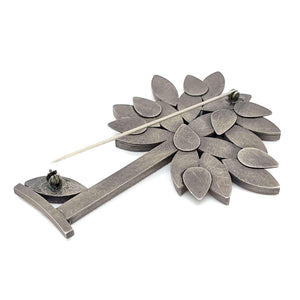 Brooch Pin - Autumn Perfect Tree in Hot Earth by Michele A. Friedman