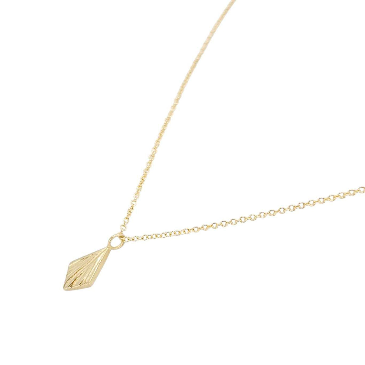 Necklace - Flame Charm (14k Yellow Gold) by Corey Egan