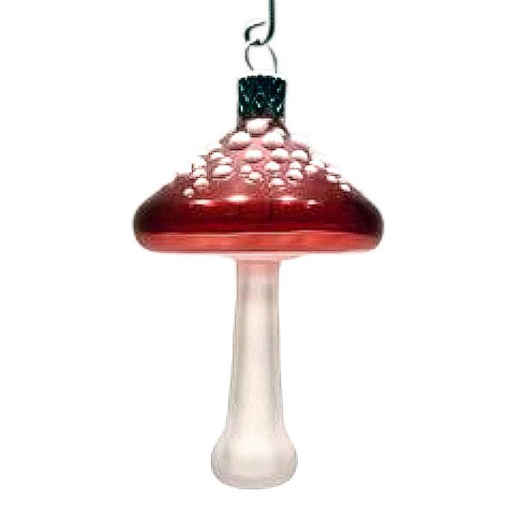 Ornament - Glass Mushroom by Sage Studios