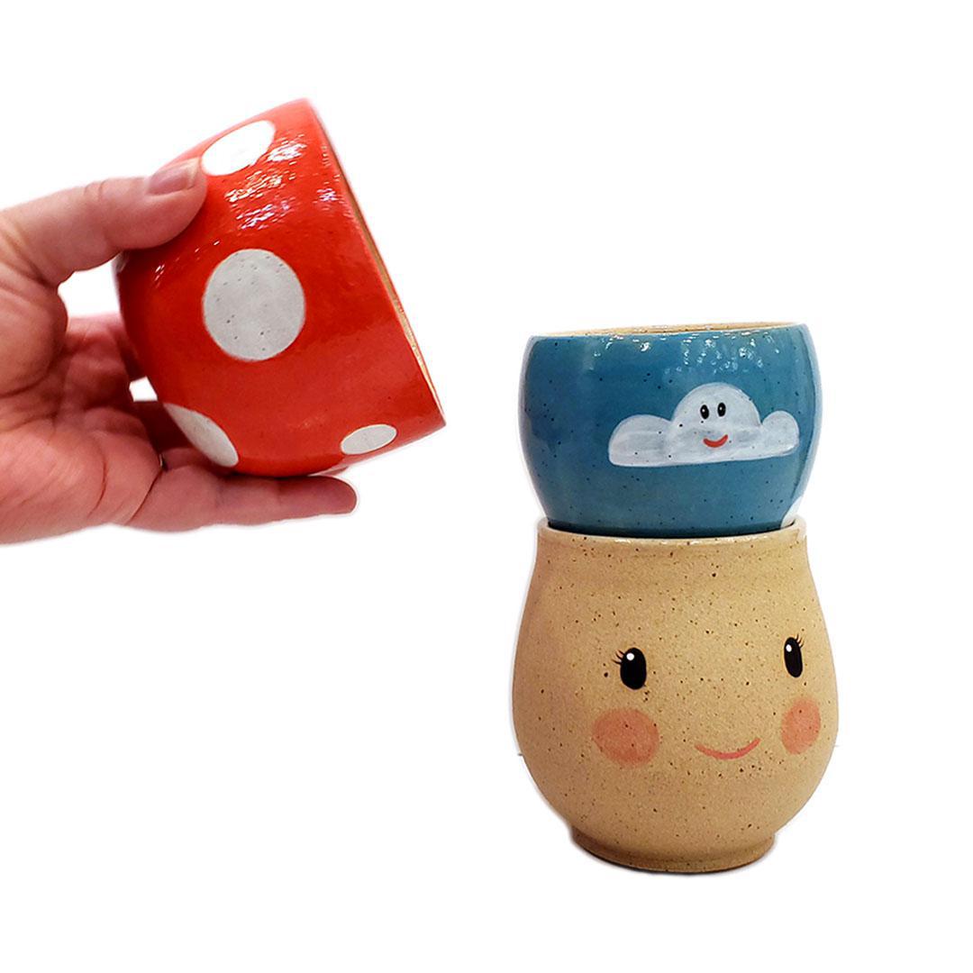 Tea Doll - Mushroom (3 Piece Set) by Jennifer Fujimoto