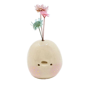 Figurine - Lucky Potato Bud Vase (Single Hole, Pink Cheeks) by The Pottery Parade