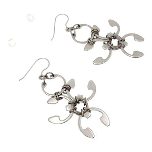 Earrings - Garland (Stainless Steel and Titanium) by Wraptillion