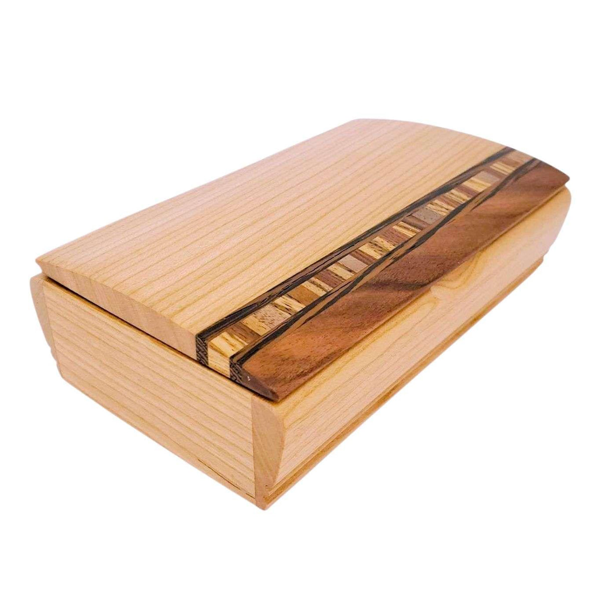 Jewelry Box - Small Treasure Box (Bolivian Rosewood, Cherry, Walnut, Wenge, Zebrawood) by Mikutowski Woodworking