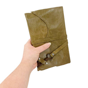 Journal - Large Nottinghill in Olive Leather by Divina Denuevo