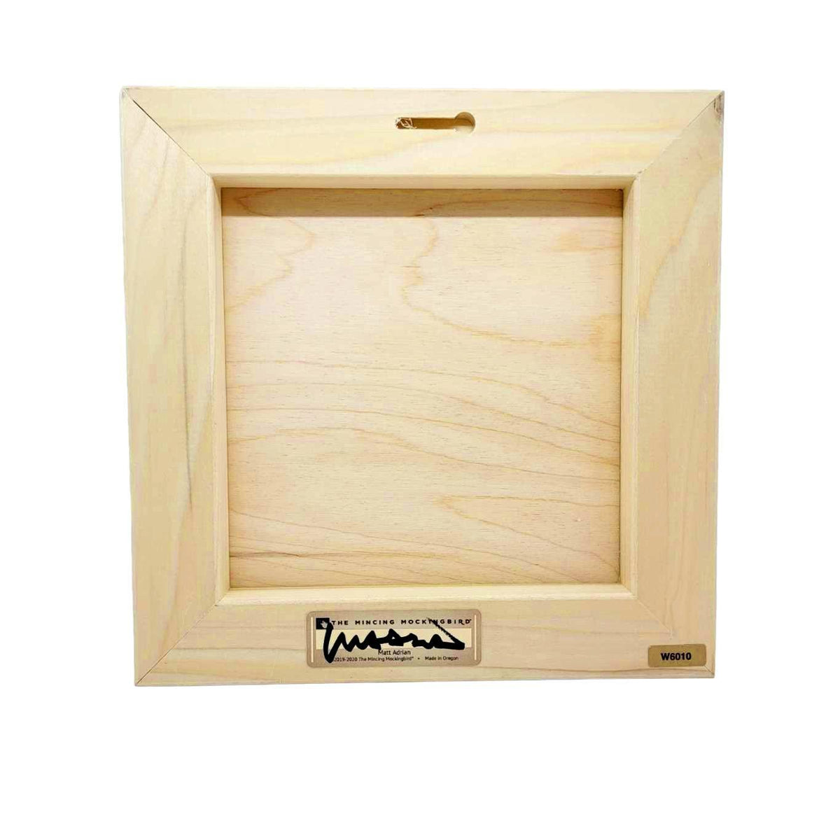 Wall Art - Finch Family on 10in x 10in Wood Panel by The Mincing Mockingbird