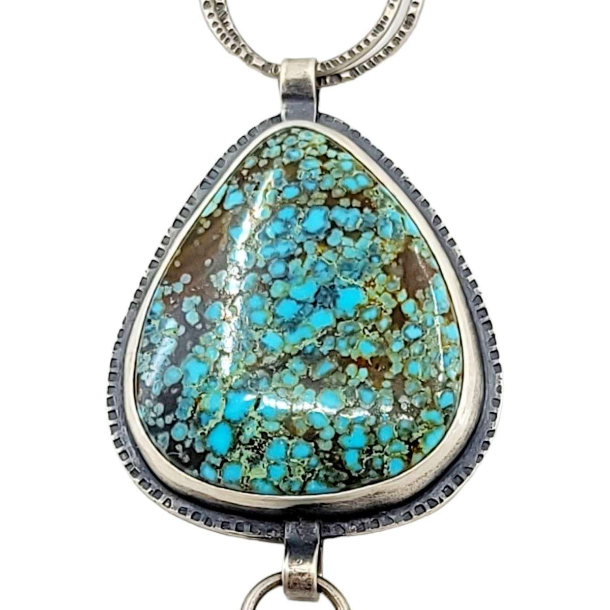 Necklace - Turquoise Botryoidal Chalcedony Peridot Statement OOAK by Allison Kallaway