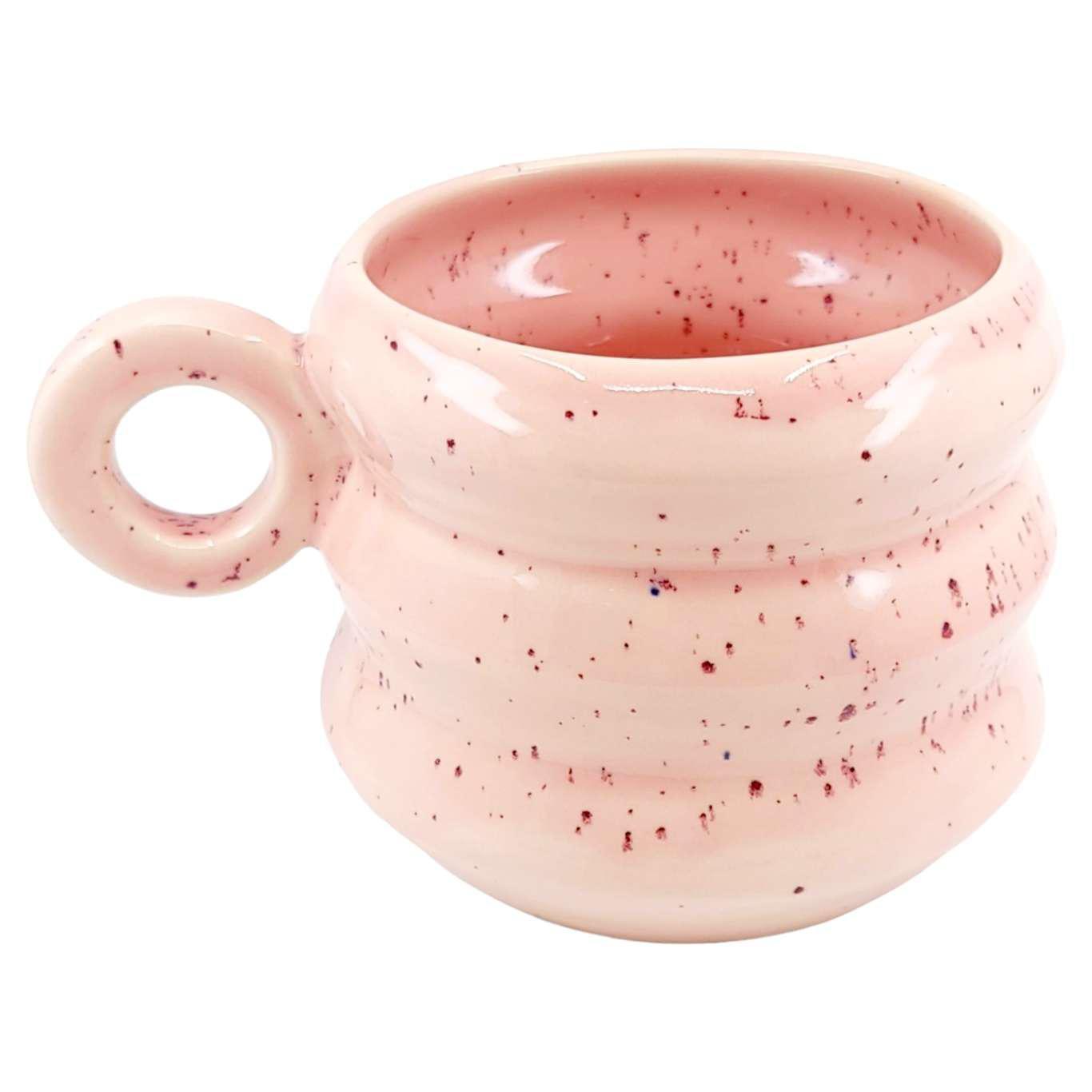 Mug - Strawberry Ice Cream Large Angle Ring Mug by MUD WITCH