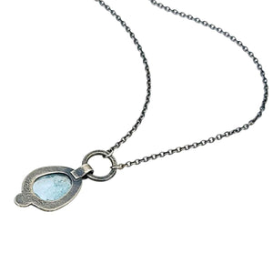 Necklace - OOAK Aquamarine Pendant in Mixed Metals by Allison Kallaway