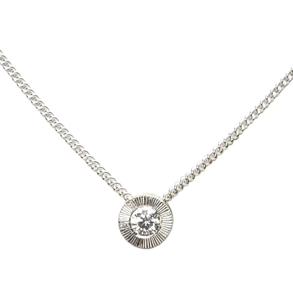 Necklace - Small Aurora (Diamond, Sterling Silver) by Corey Egan